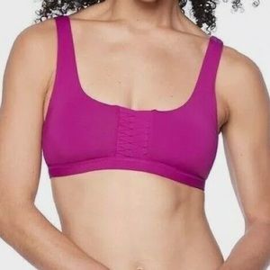 ATHLETA Adriata Bikini Top Fuchsia Pink Purple Size XS Bathing Suit